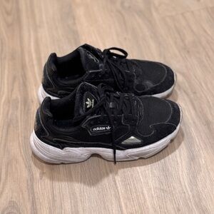 Adidas Black and White Athletic Shoes